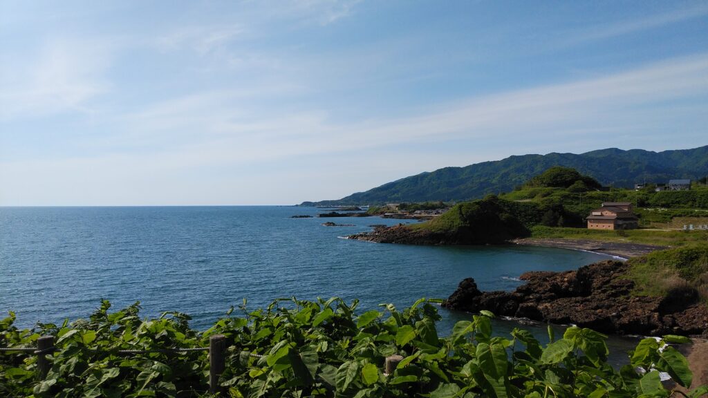 秋田の海岸線
