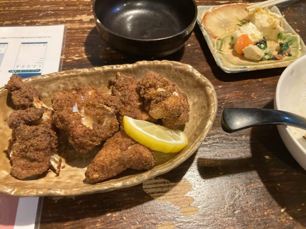 マグロの骨付唐揚げ