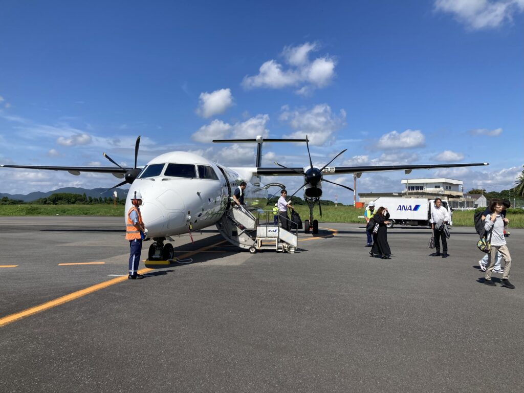 福岡空港からプロペラ機で福江島へ