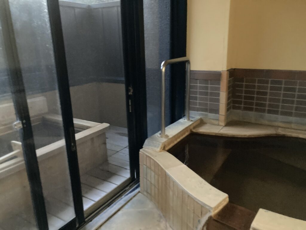 こしかの温泉の客室温泉風呂